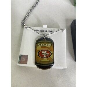 San Francisco 49ers Dog Tag Necklace Stainless Steel NFL Licensed with Gift Box